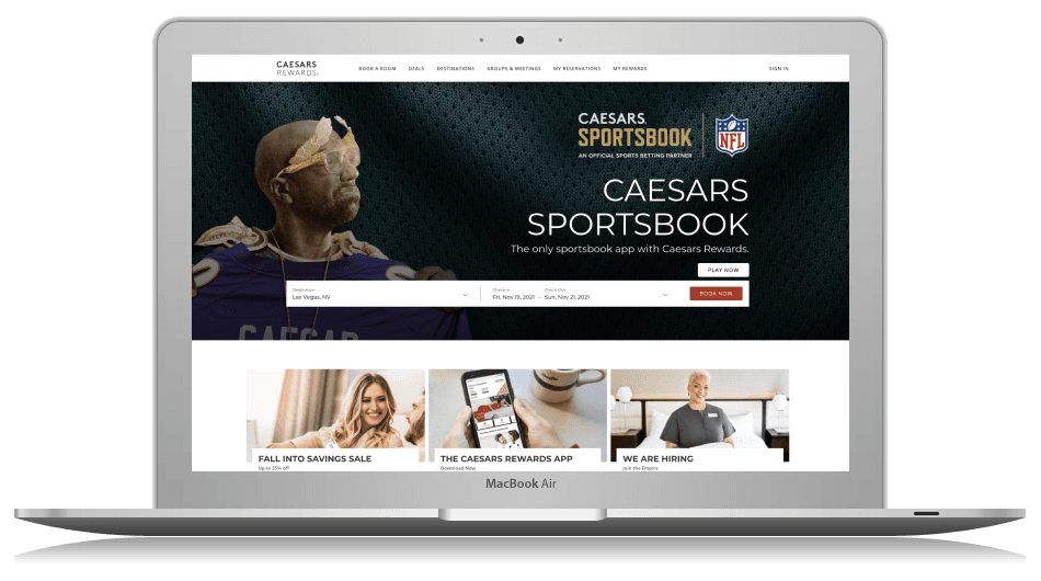 Caesars Homepage project